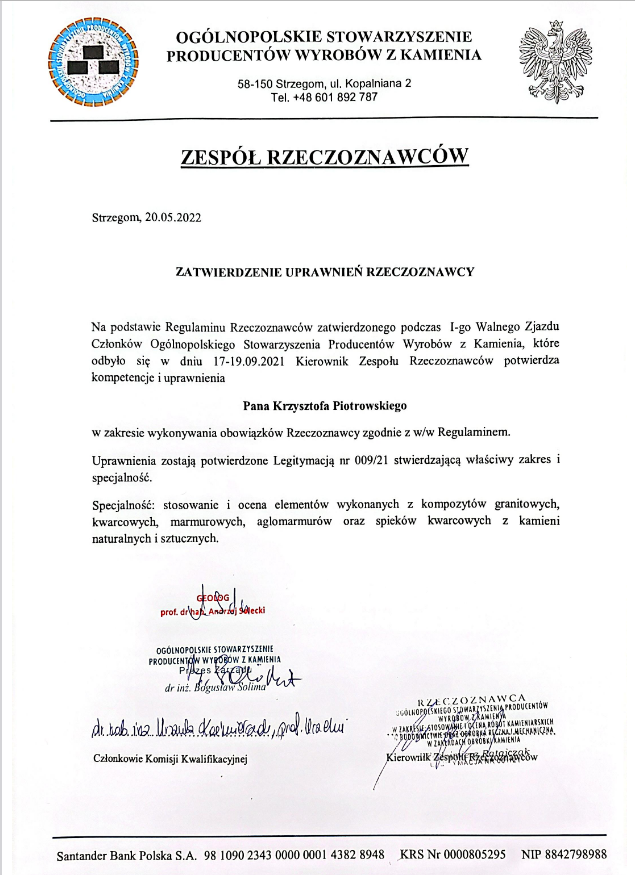 uprawnienie rzeczoznawcy